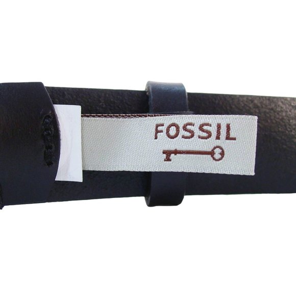 FOSSIL Tri-Color Copper Nickel Brass Stud Leather Hip Belt Women's M (31"-36") - Picture 5 of 5